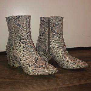 Matisse Snakeskin Bootie